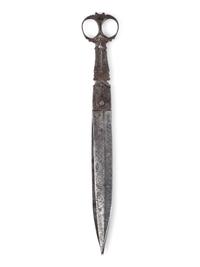 A Pair of Engraved Iron Shears