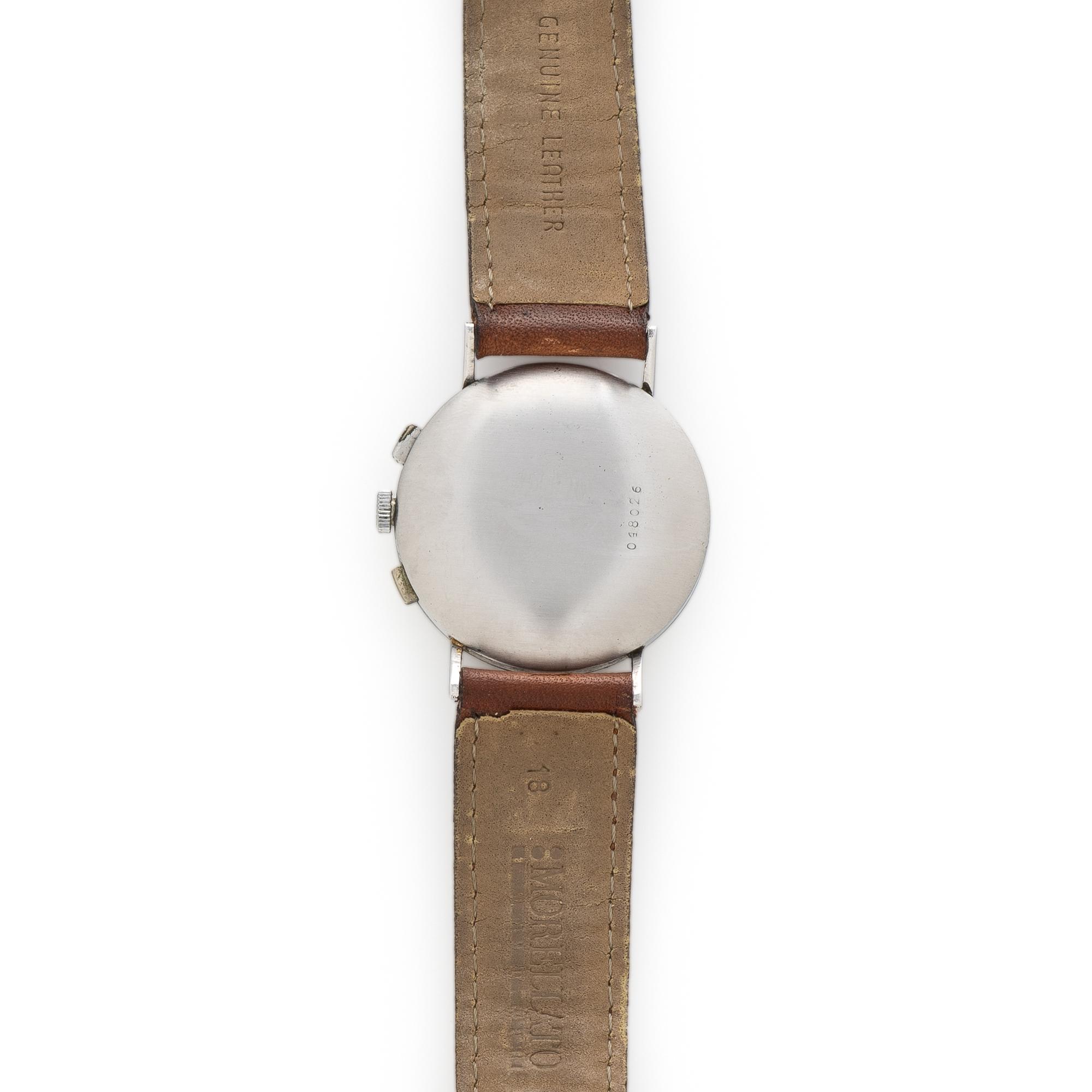 ROLEX, REF. 3858 STAINLESS STEEL VINTAGE CHRONOGRAPH WATCH, CIRCA 1938