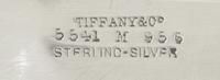 An American Silver Vide Poche, Tiffany & Co., New York, NY, Early 20th Century, of rectangular form with concave corners, the pierced g