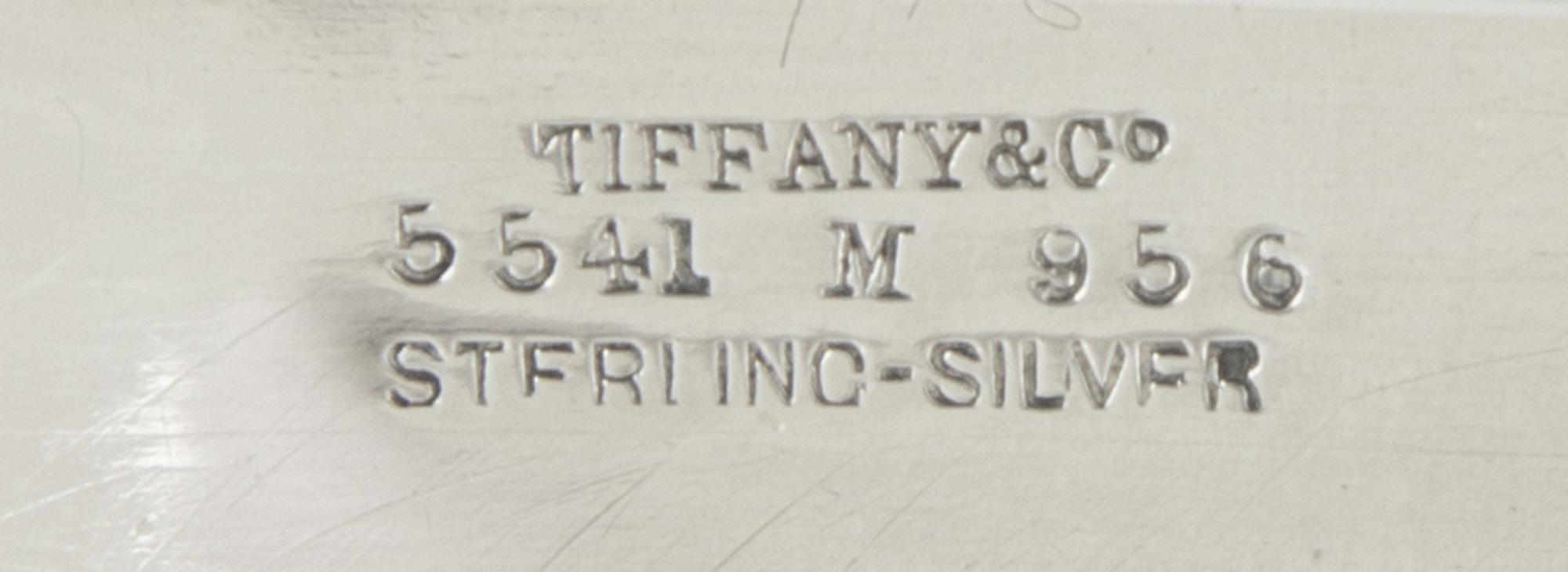 An American Silver Vide Poche, Tiffany & Co., New York, NY, Early 20th Century, of rectangular form with concave corners, the pierced g