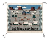 Navajo Pictorial Sampler, "God Bless Our Home"