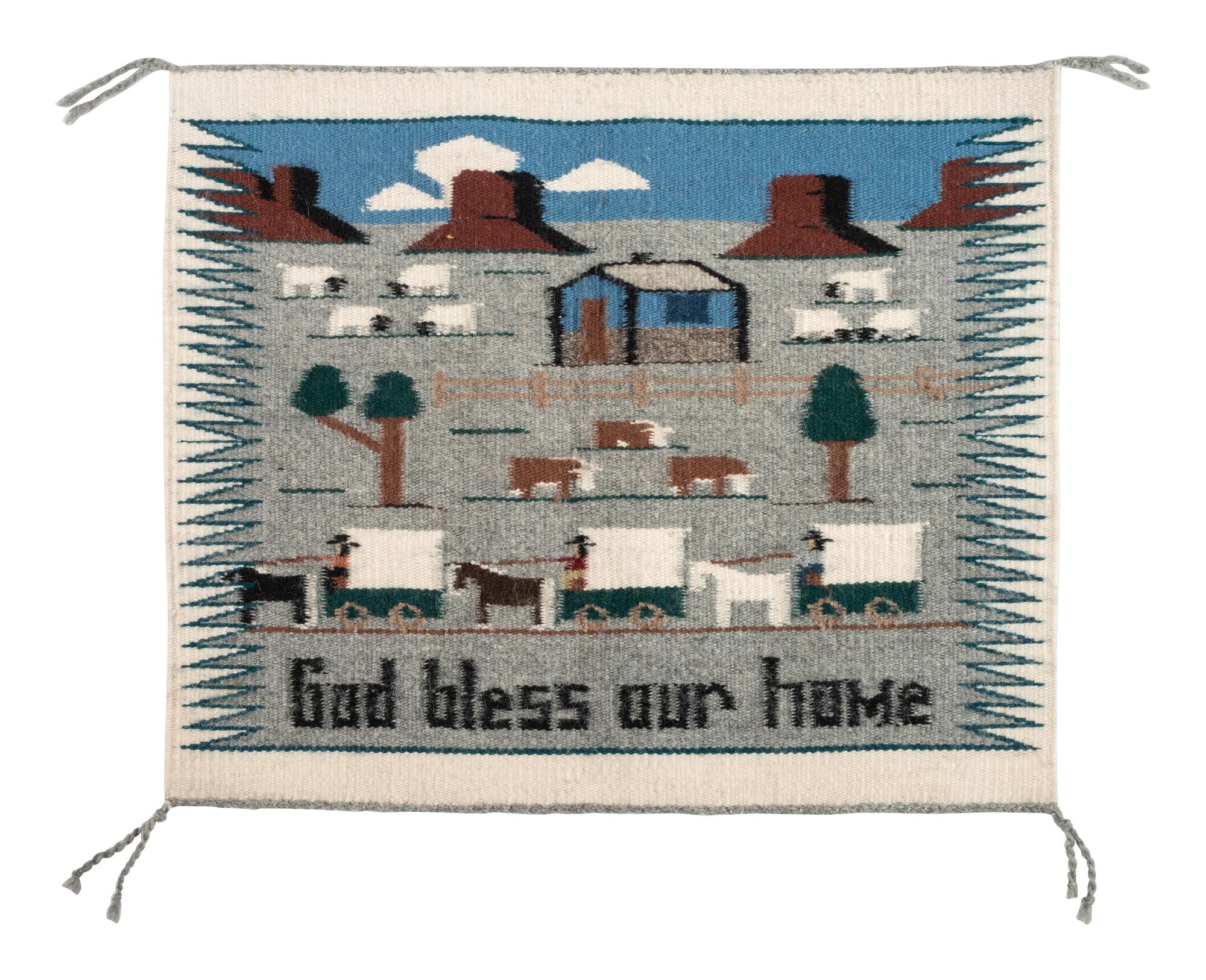 Navajo Pictorial Sampler, "God Bless Our Home"