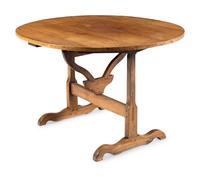 A French Walnut Tilt-Top Wine Tasting Table