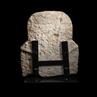 An Egyptian Limestone Sarcophagus Lid