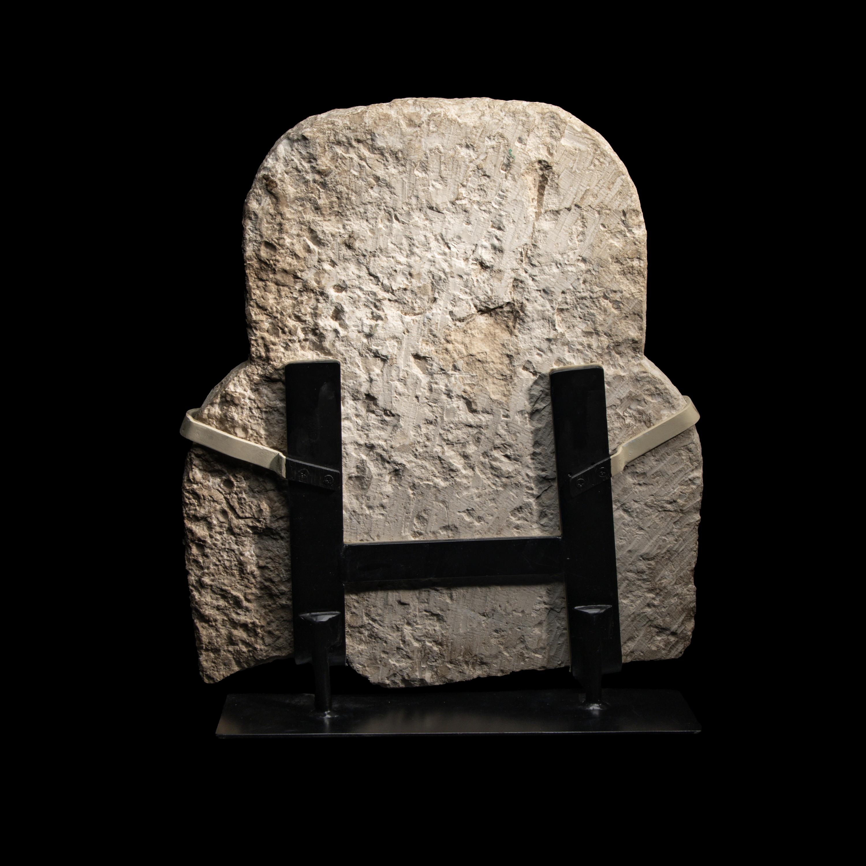 An Egyptian Limestone Sarcophagus Lid