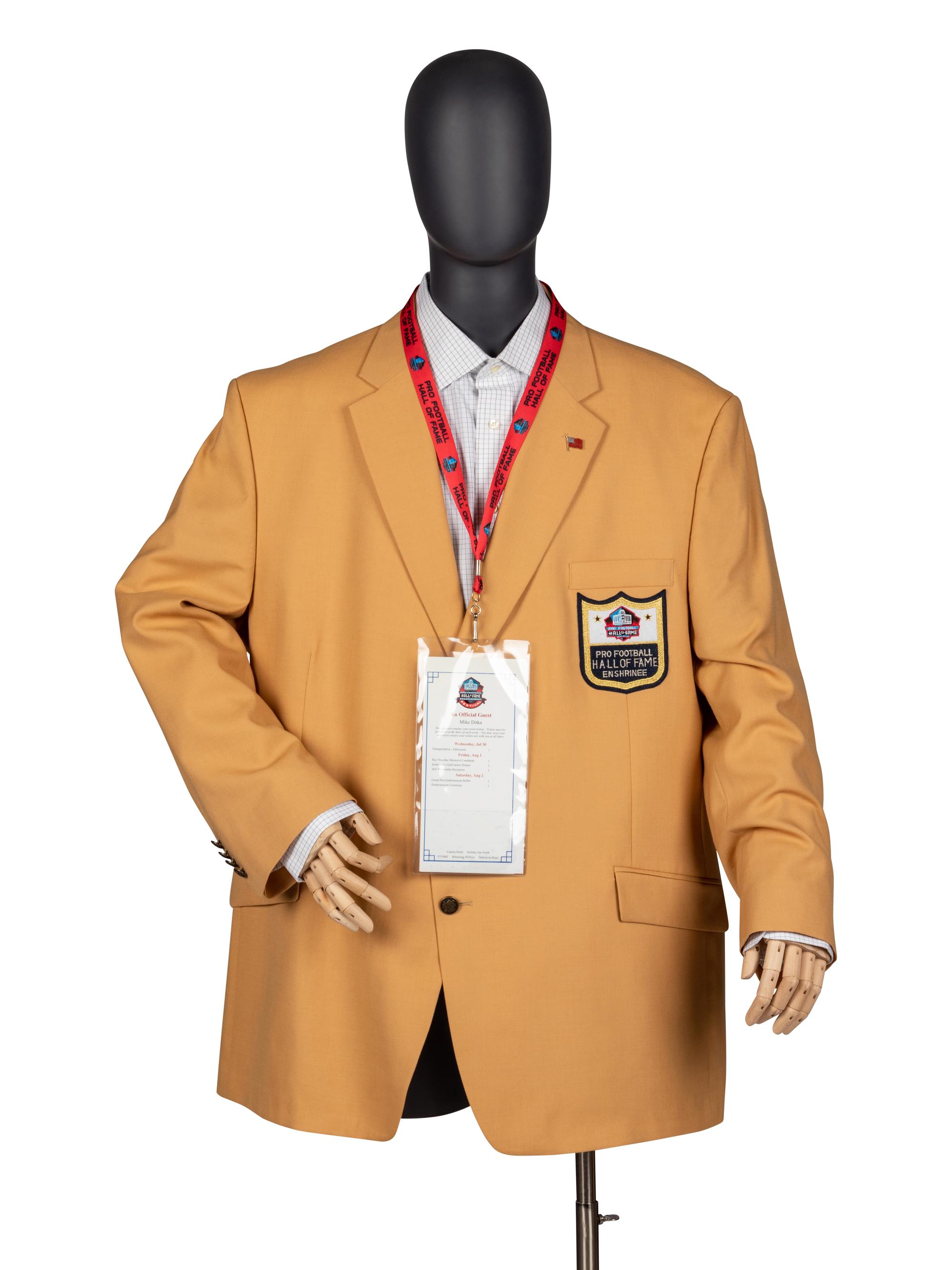 Mike Ditka's Personally Owned and Worn Pro Football Hall of Fame Jacket