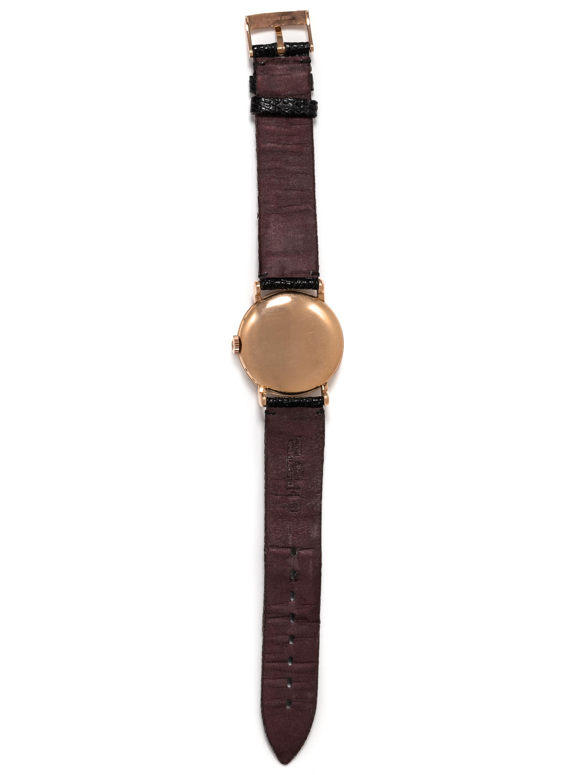 OMEGA, 18K PINK GOLD REF. 2473 TRIPLE CALENDAR WITH MOON PHASE WRISTWATCH