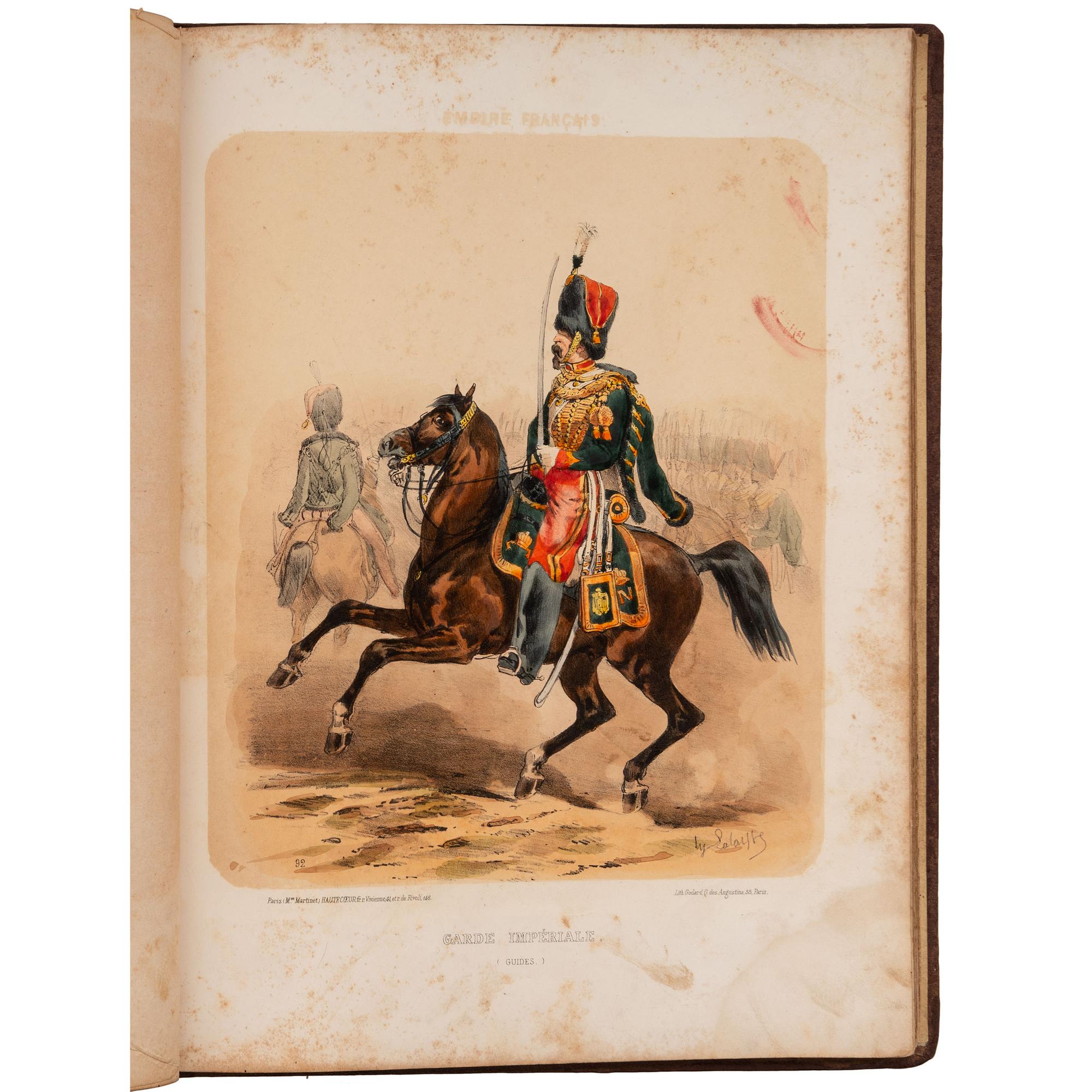 [LALAISSE, Hippolyte]. Empire Francais. L’Armee et la Garde Imperiale . Paris: Hautecoeur Freres, n.d. [ca 1865-1870].