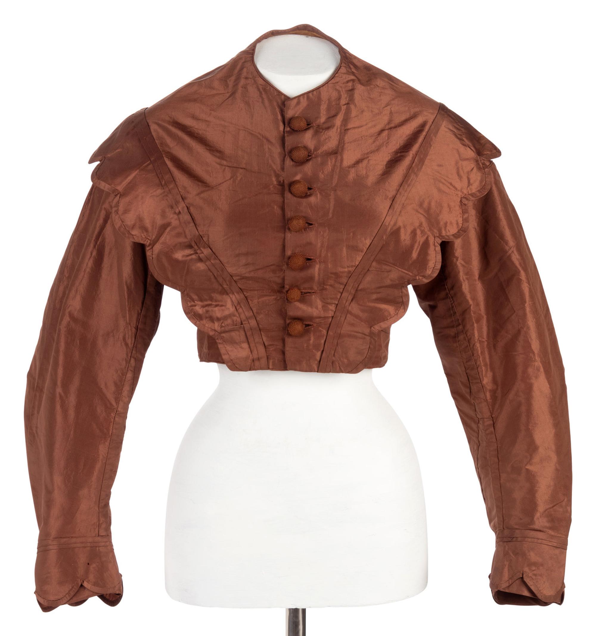 Two Silk Evening Bodices, 1860s