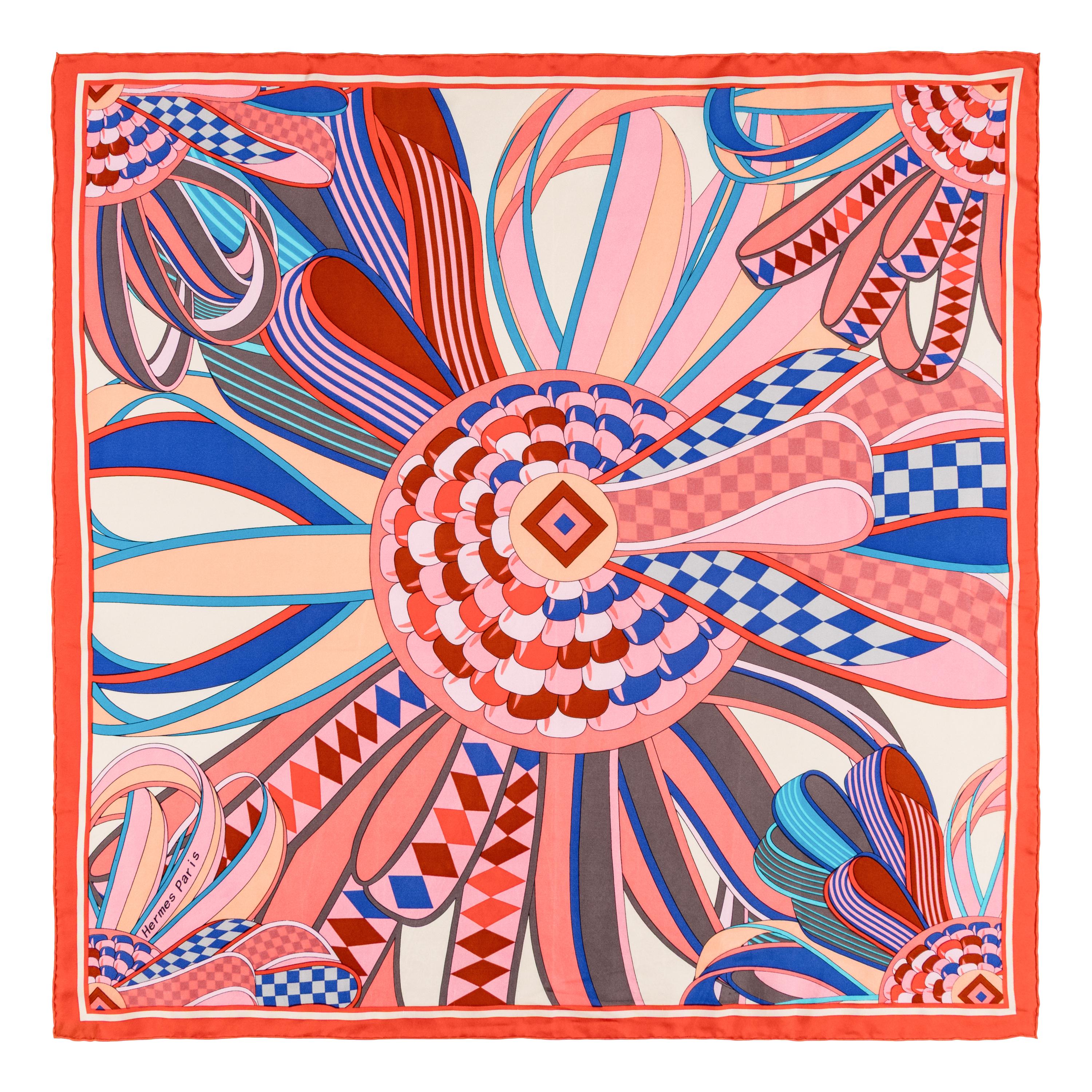Hermès, Four Silk Scarves