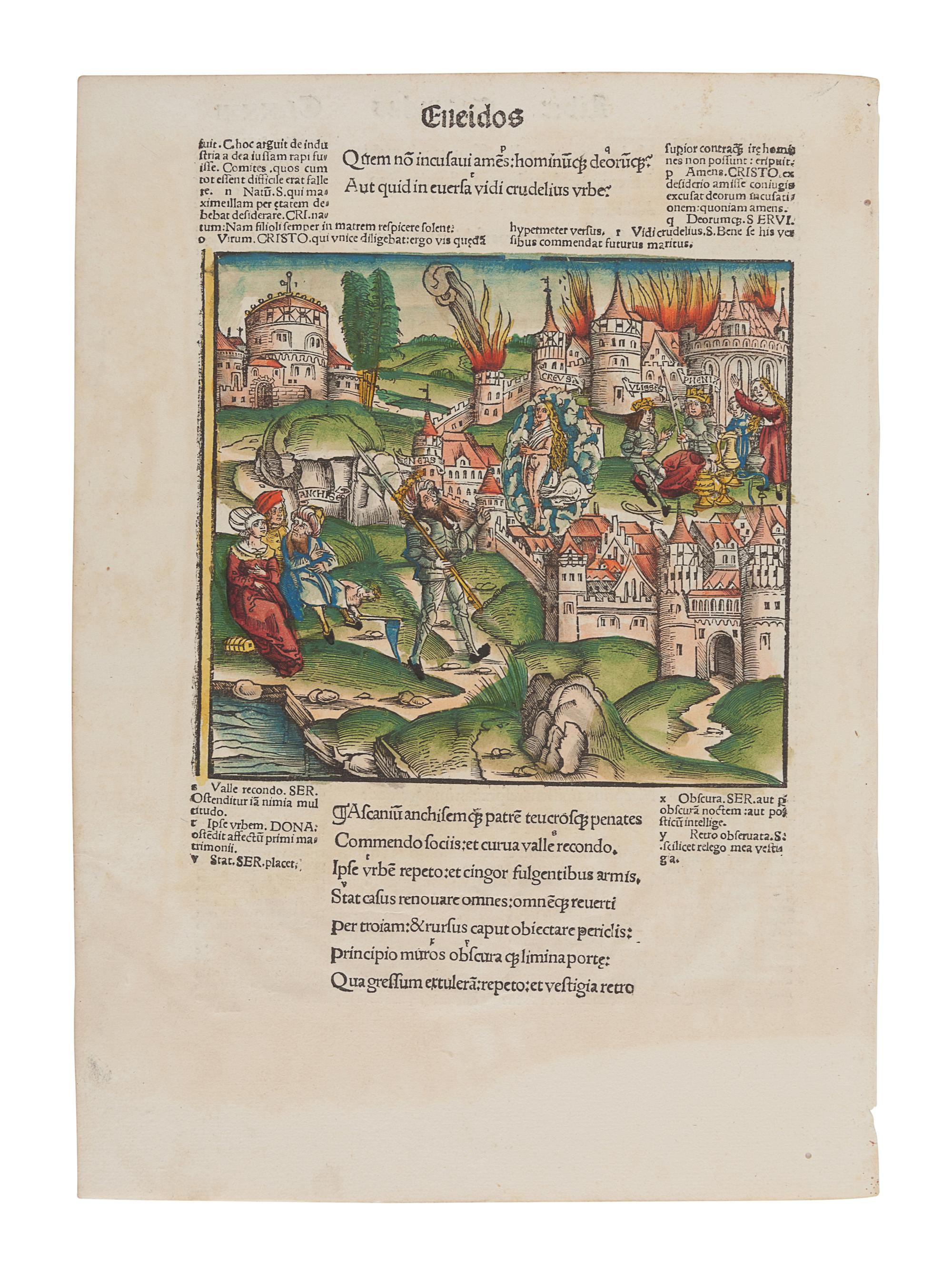 [BOOK ILLUSTRATION -- WOODCUTS]. -- [VERGILIUS MARO, Publius. Opera . Strassburg: Johannes Grüninger, 1502.]