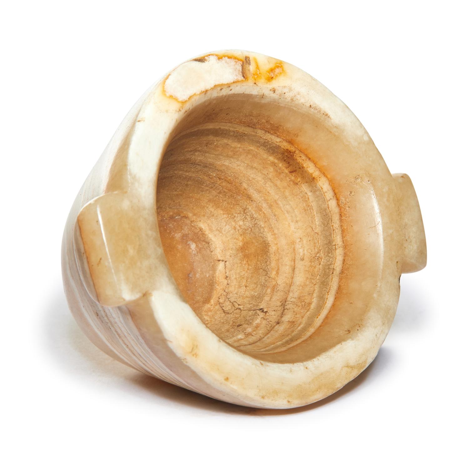 An Egyptian Alabaster Mortar