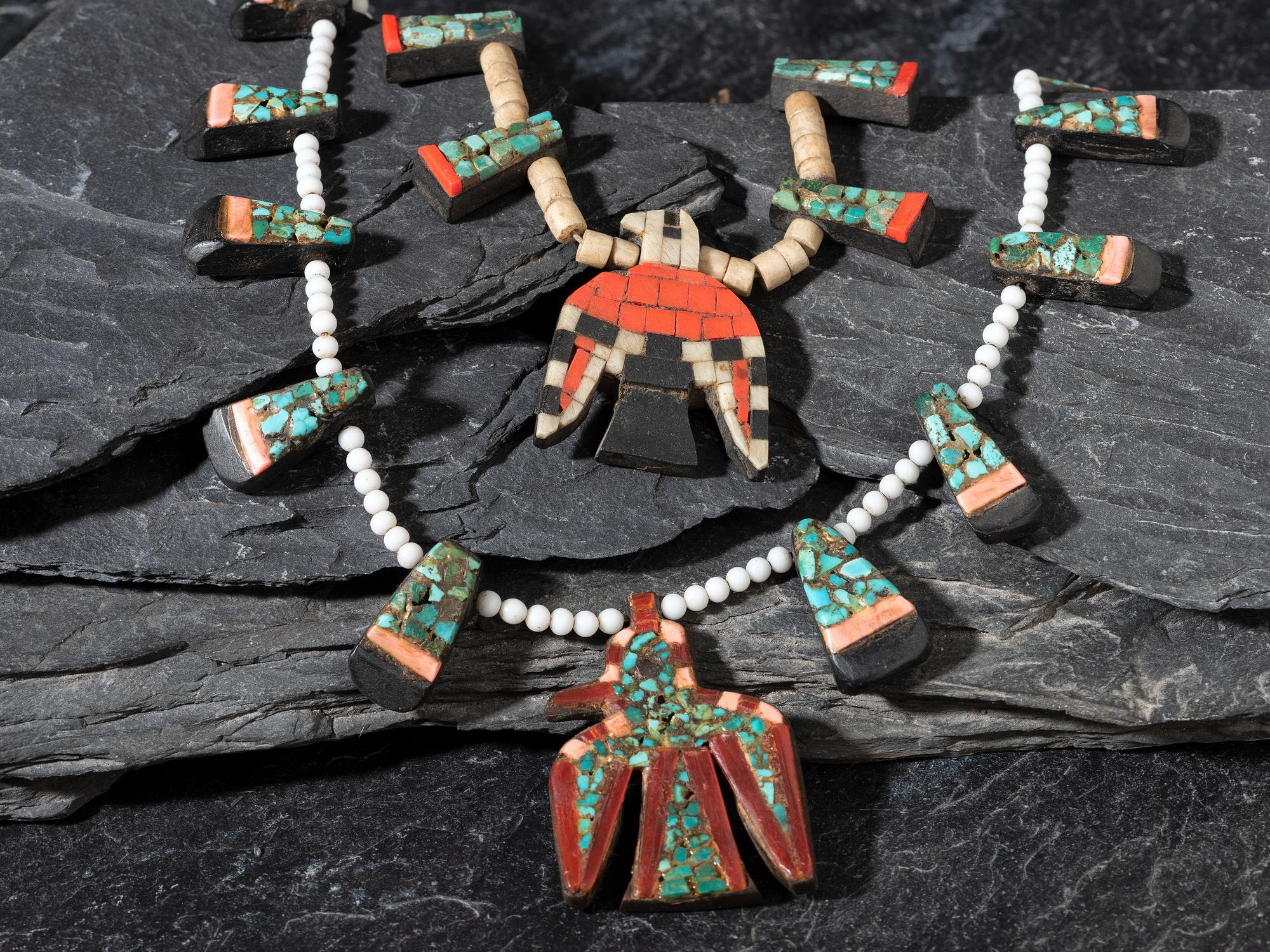 Kewa Depression Era Thunderbird Necklaces