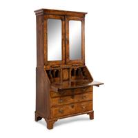 A George II Walnut Secretary Bookcase