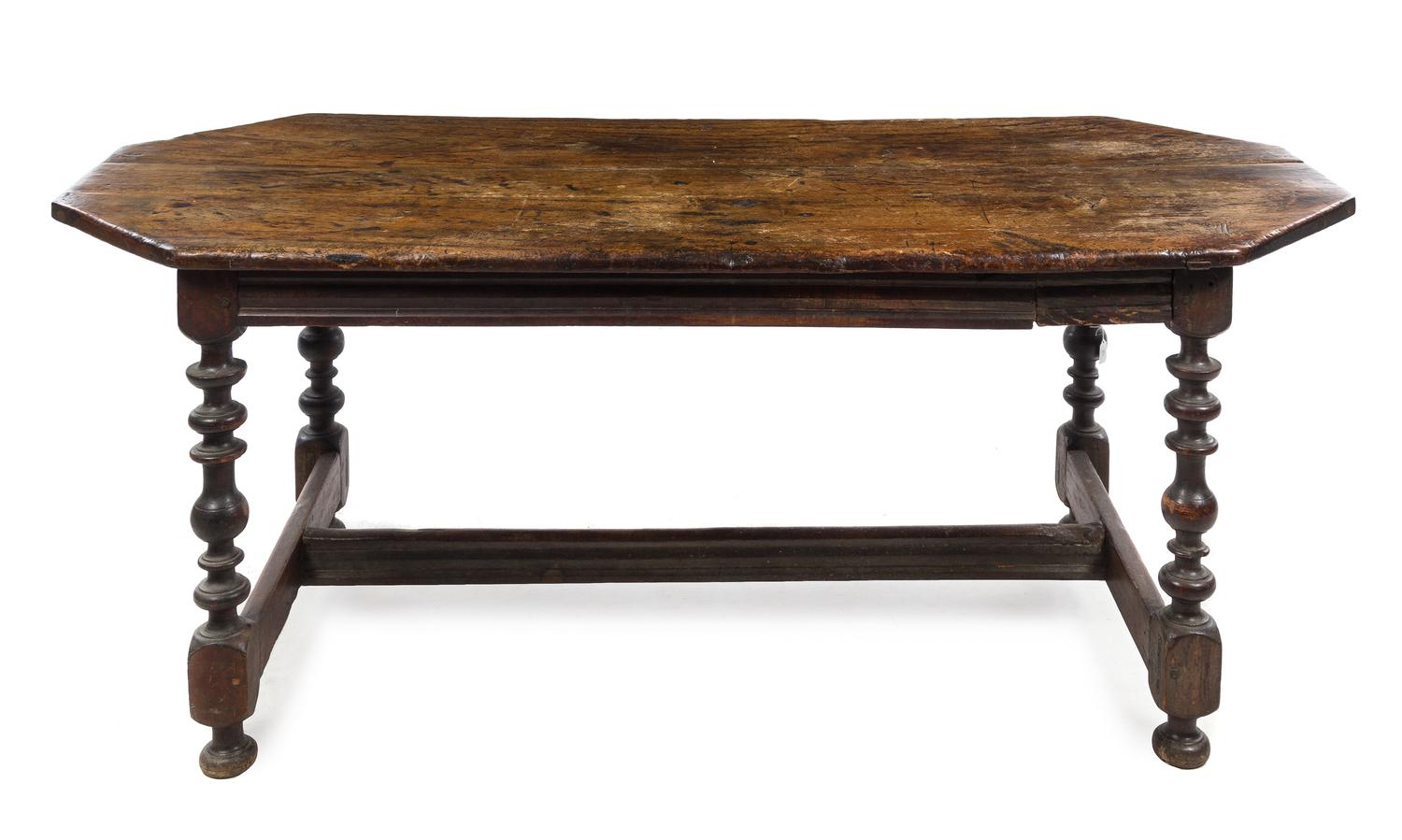 A Jacobean Style Carved Oak Table — 19TH CENTURY