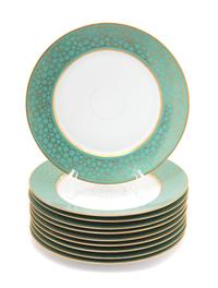 A Set of Ten Limoges Porcelain Luncheon Plates Diameter 9 inches. — 20TH CENTURY