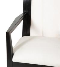 A Set of Four Art Deco Style Ebonized Open Armchairs