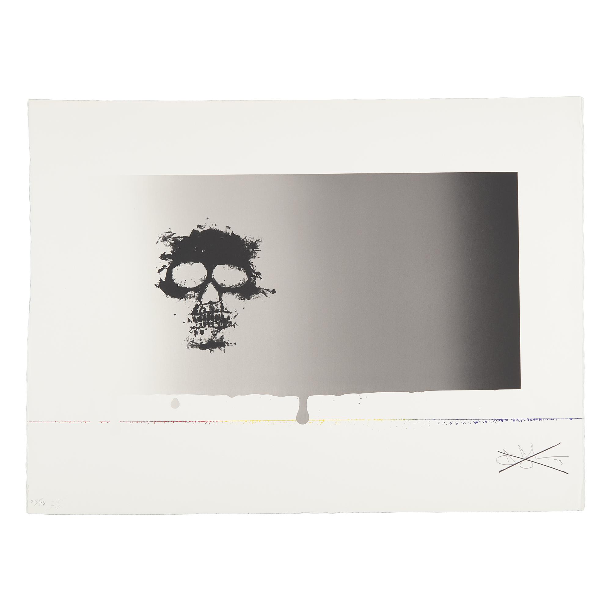 Jasper Johns (American, b. 1930) — Untitled (Skull), from Reality and Paradoxes , 1973