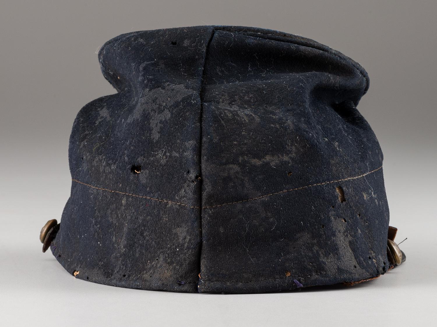[CIVIL WAR]. 1858 forage cap, Battery E Artillery, with possible identification.