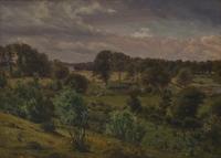Landscape with Trees and Bushes