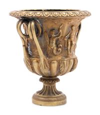 A Neoclassical Gilt Metal Urn