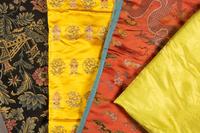 Three Brocade Woven Silk Textiles