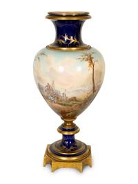 A Large Sèvres Style Porcelain Urn