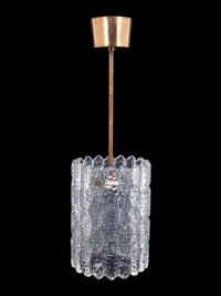 An Orrefors Two-Light Pendant Lamp