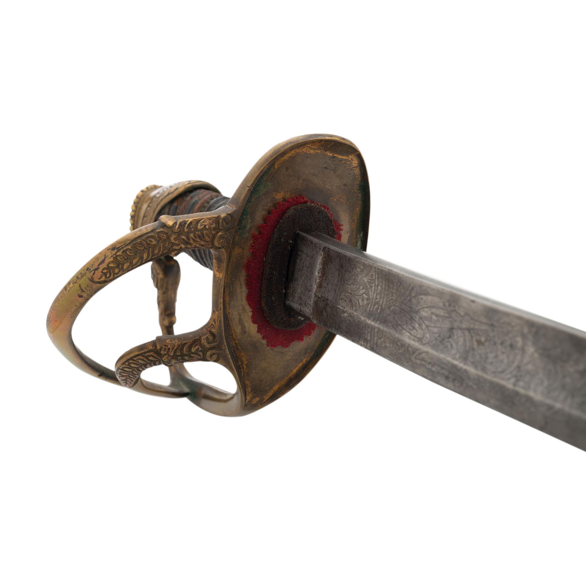 Imported 1840 Type Heavy Cavalry Officers Saber Presented to Lt. James Bradley - 131st NY Volunteers