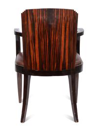 A French Art Deco Macassar Ebony Fauteuil