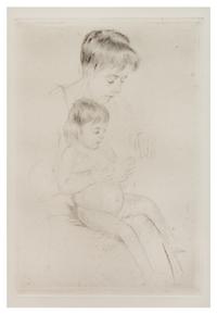 Mary Cassatt, (American, 1844-1926), The Manicure, c. 1908