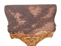 A Louis XV Style Giltwood Marble-Top Console Table