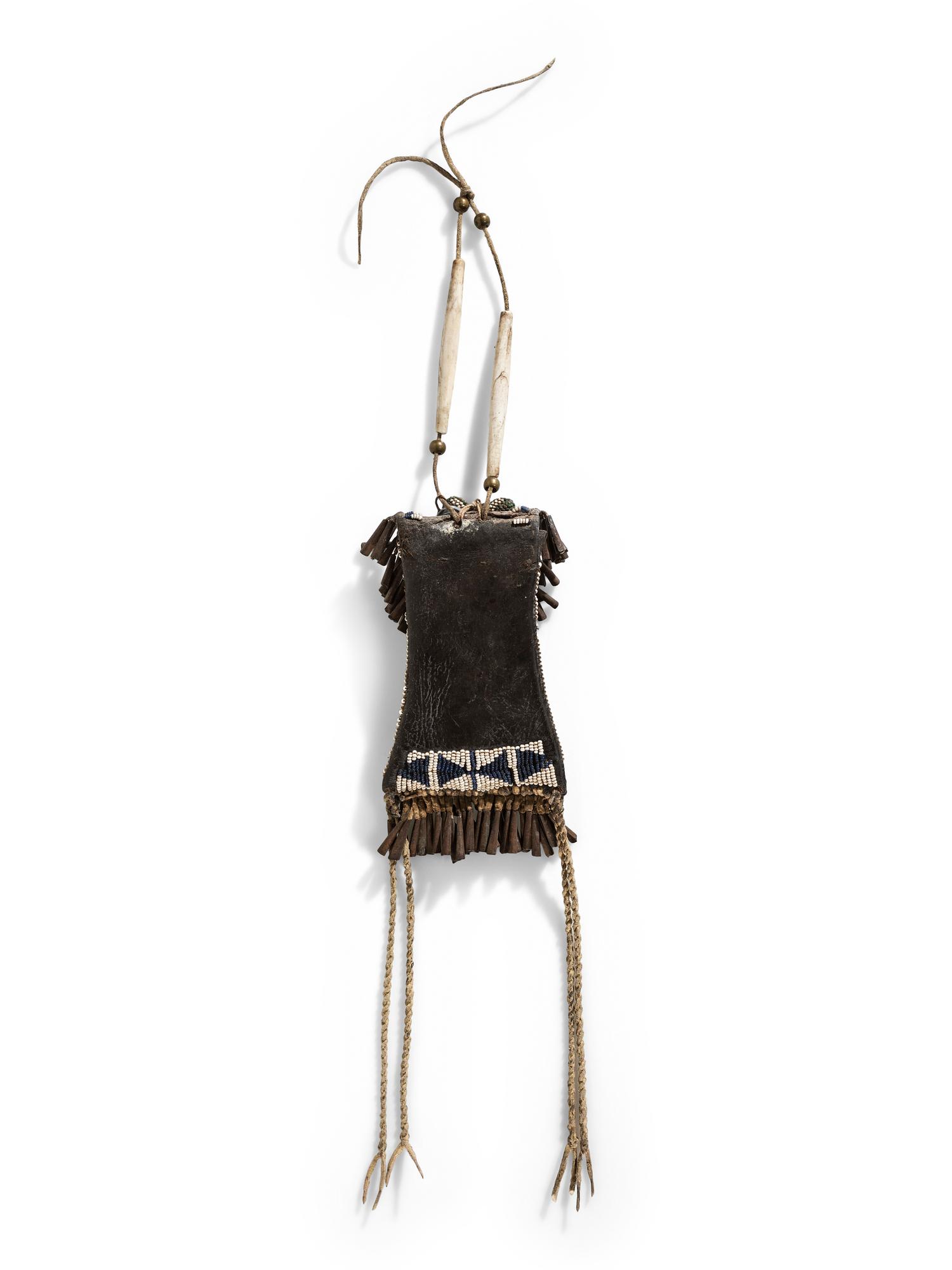 Kiowa Beaded Strike-a-Light Bag, with Striker