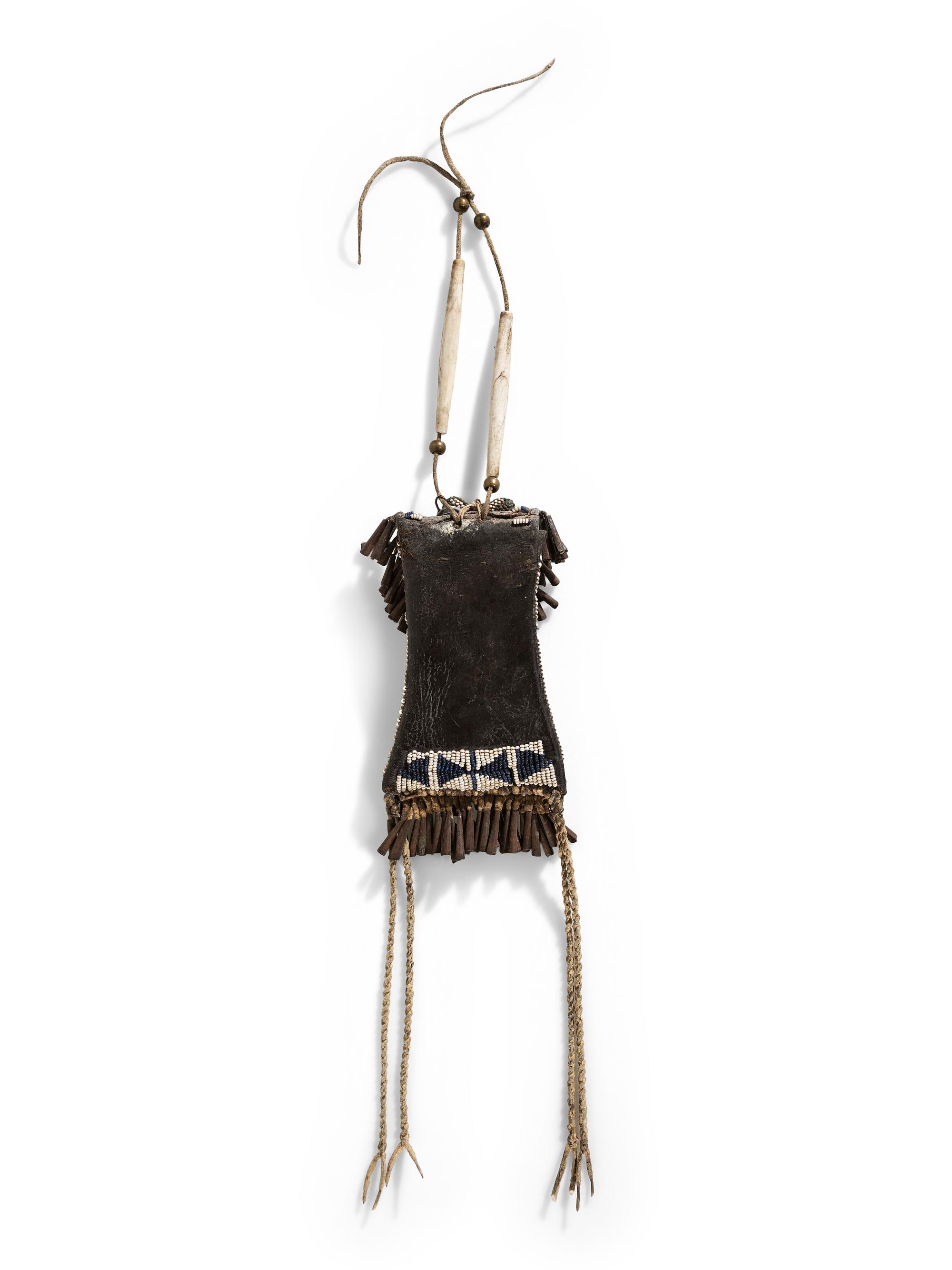 Kiowa Beaded Strike-a-Light Bag, with Striker