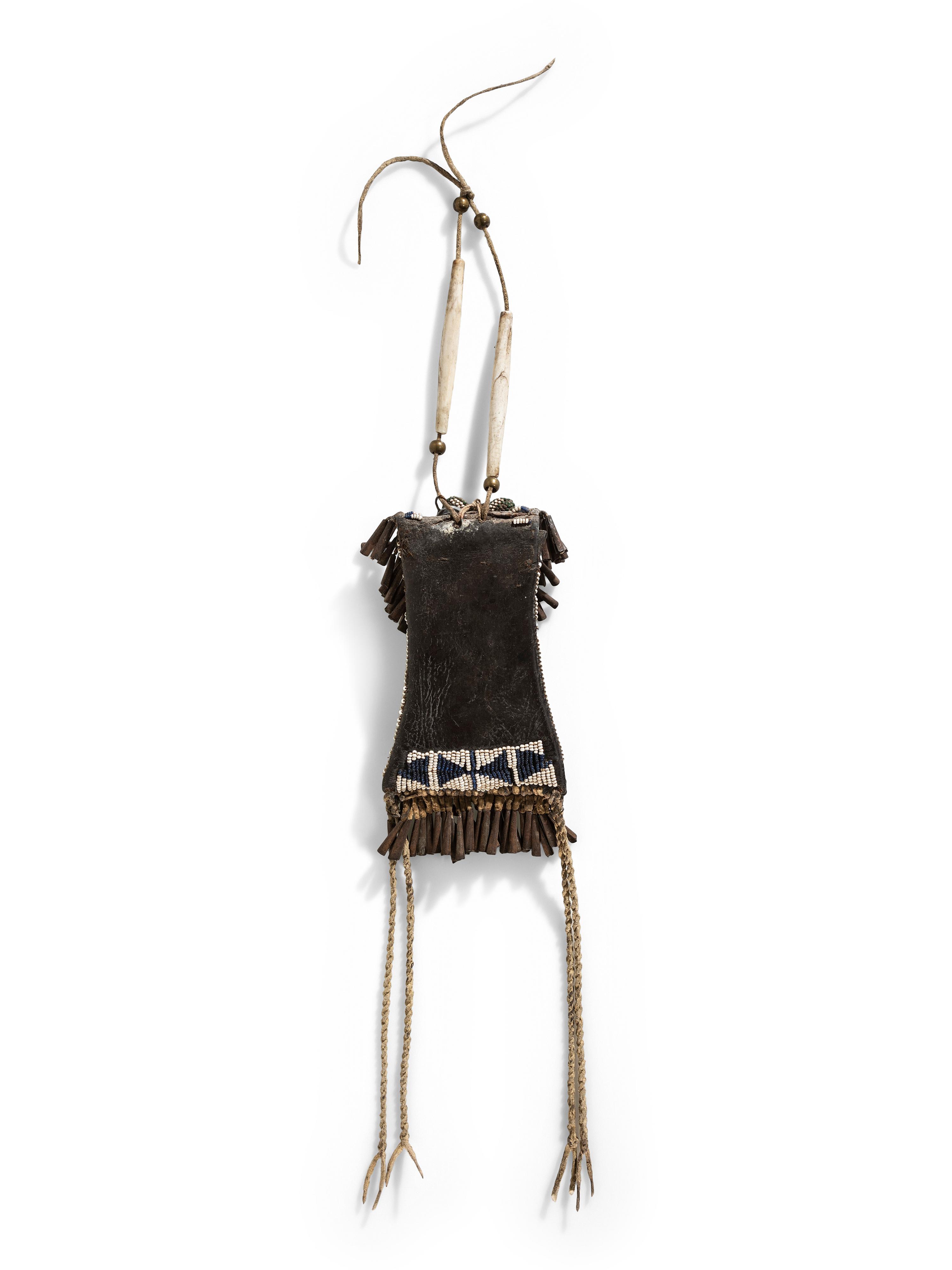Kiowa Beaded Strike-a-Light Bag, with Striker