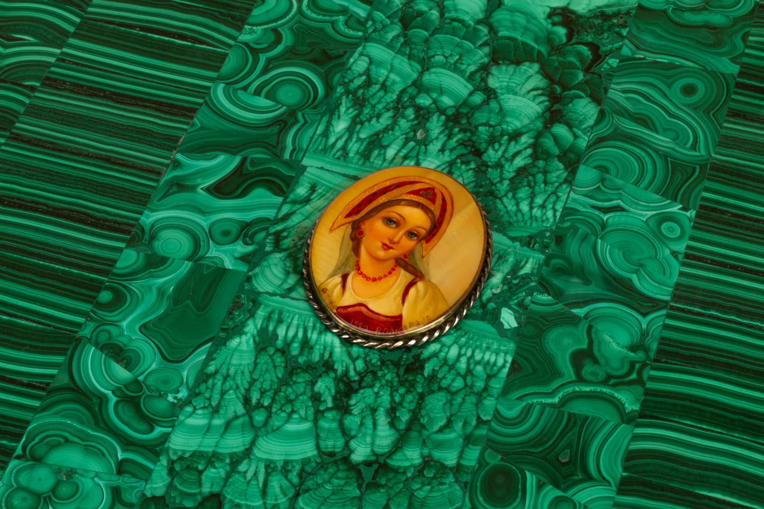 Two Malachite Boxes