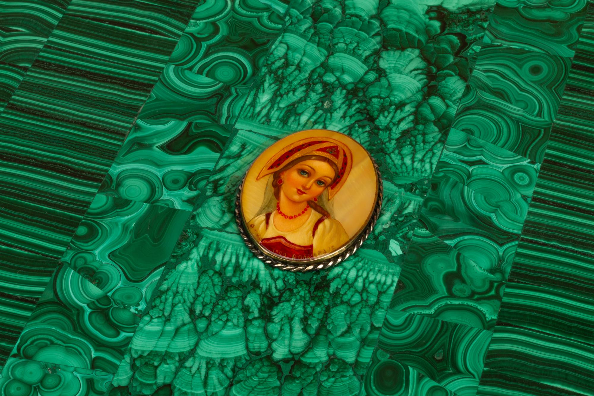 Two Malachite Boxes