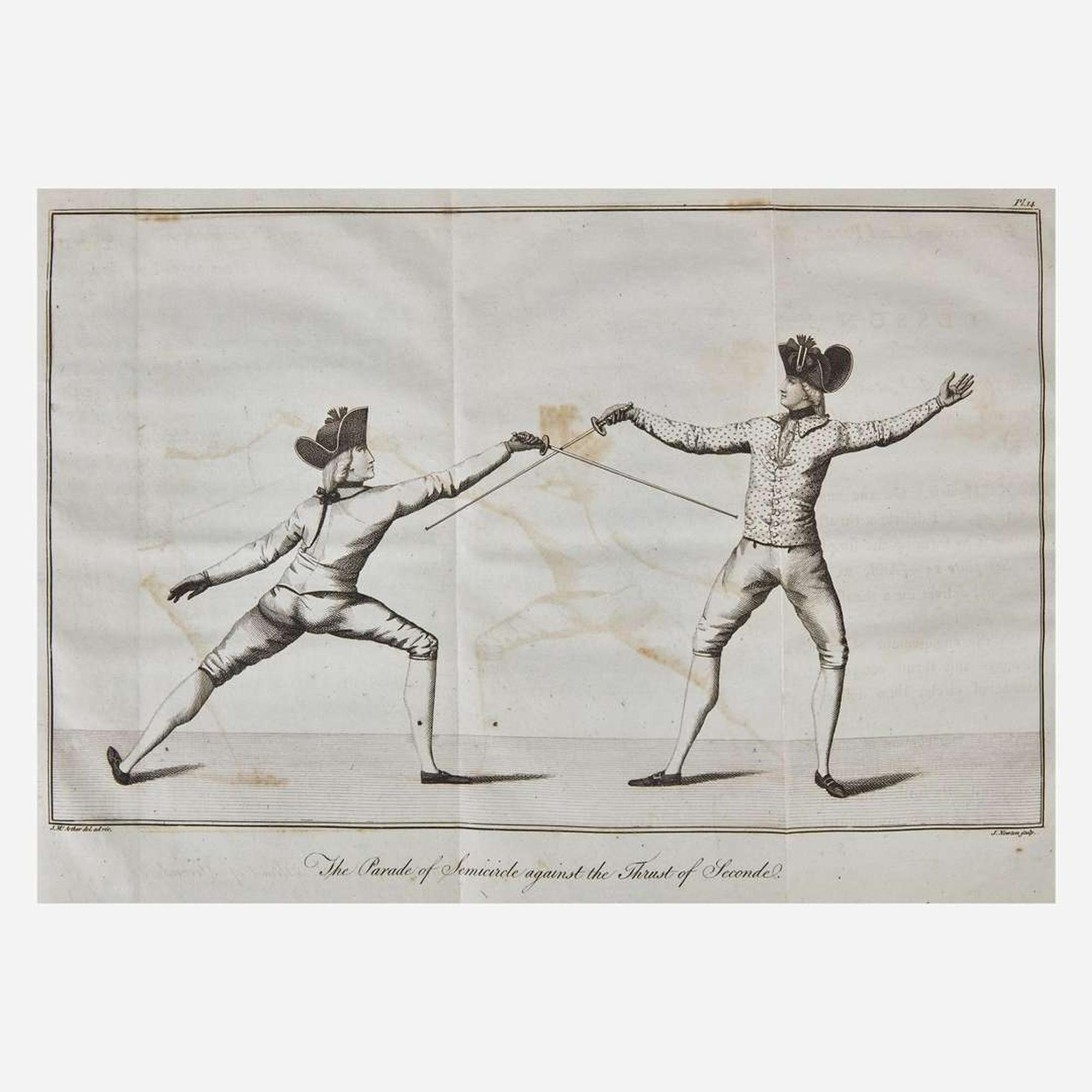 [Sporting] [Fencing] McArthur, J(ohn). The Army and Navy Gentleman's Companion; or a New and Complete Treatise on the Theory and Practice of Fencing...