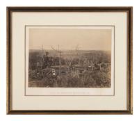 [CIVIL WAR]. BARNARD, George N. (1819-1902), photographer. A group of 3 photographs, incl. South Bank of Chattahoochee, and Kennesaw Mountain, Georgia. Ca 1860s.