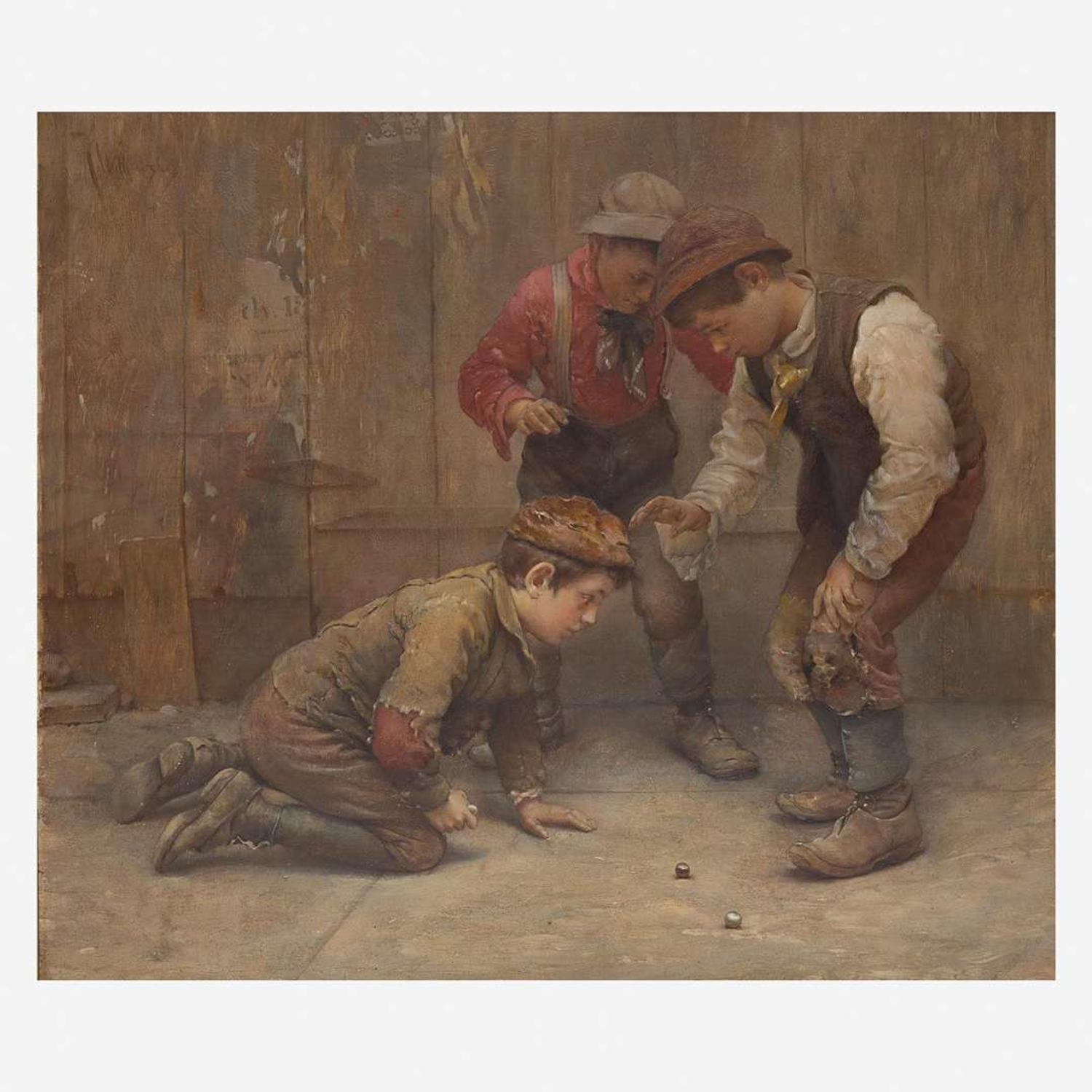 Karl Witkowski (American, 1860-1910) Knucks Down
