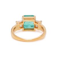 COLOMBIAN EMERALD AND DIAMOND RING
