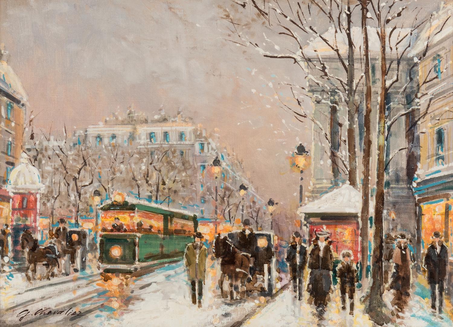 Two works: Parisian Street Scenes