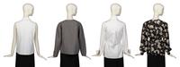 Four Designer Tops by Chanel, Geoffrey Beene, Gianfranco Ferré, and Adele Simpson
