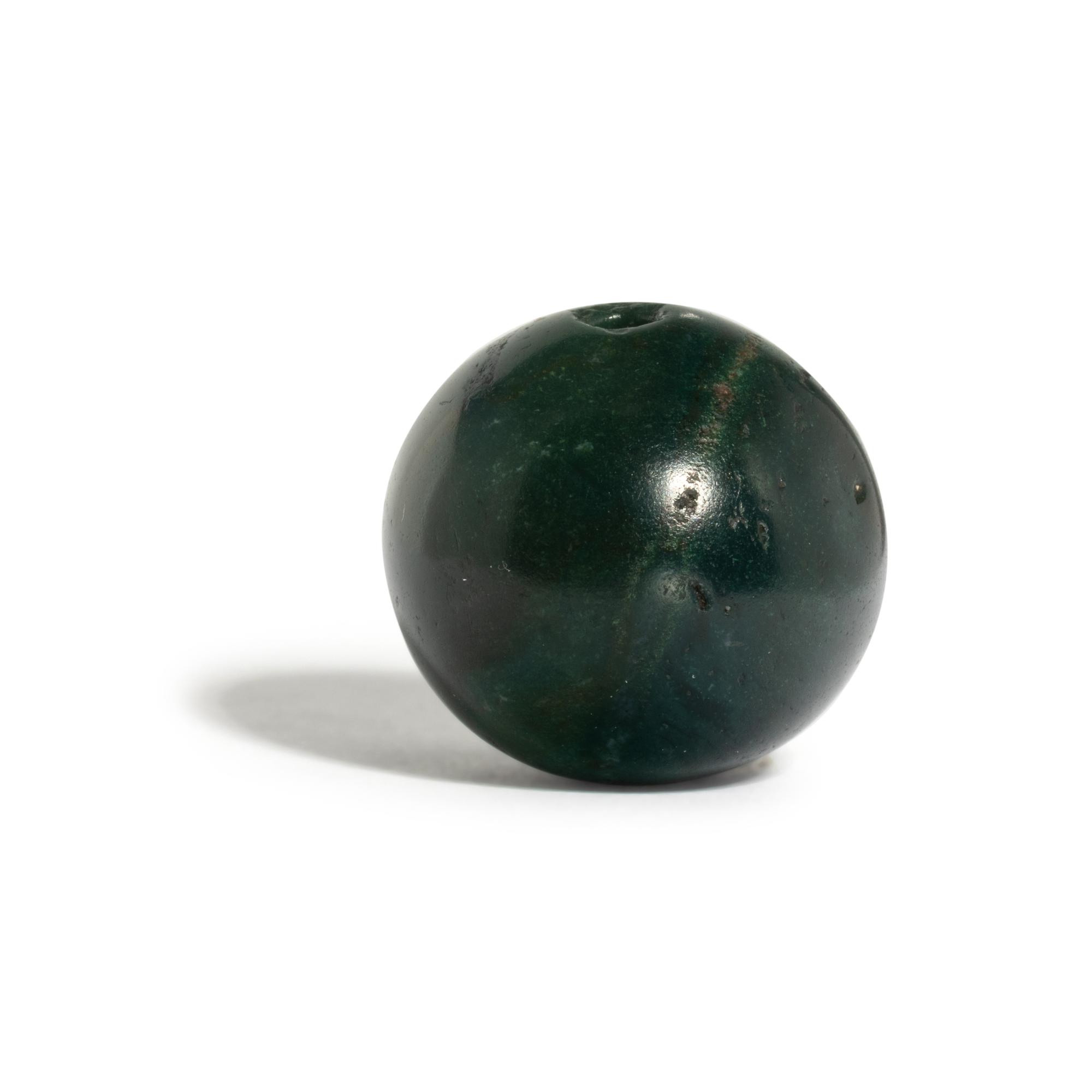 A Sasanian Green Jasper Stamp Seal