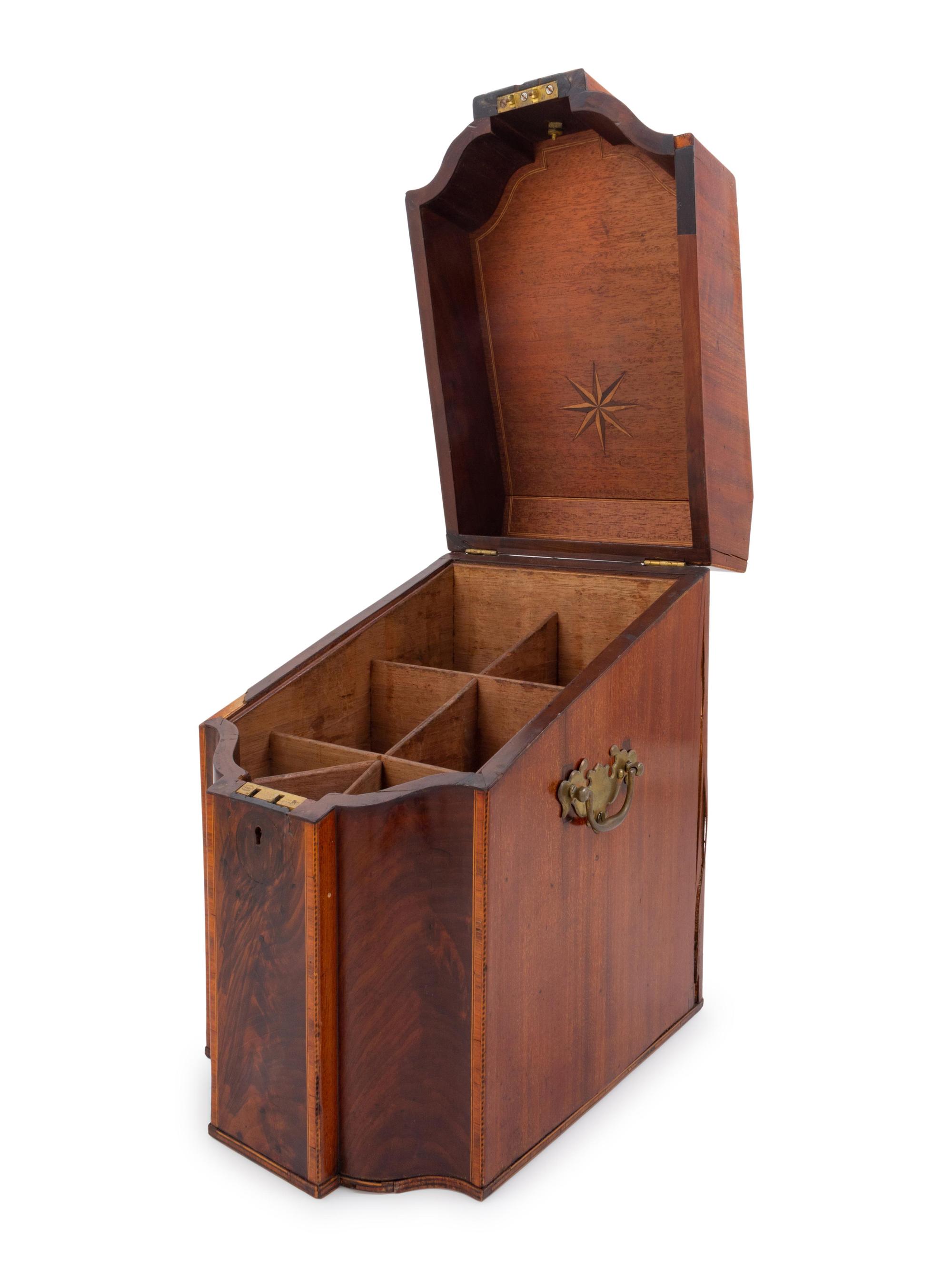 A George III Mahogany Cutlery Box