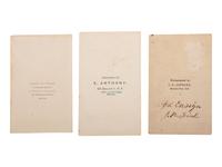 [CIVIL WAR]. A group of 3 CDVs of identified Union Navy officers, incl. J.N. Fink and Captain Williams.