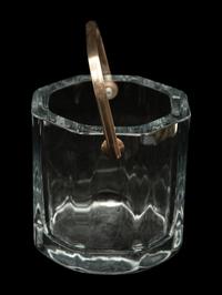 A Cartier Glass Ice Bucket by Strömbergshyttan, Sweden