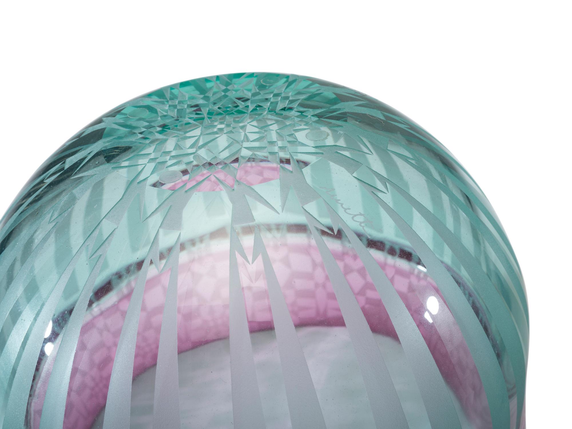 Three Art Glass Bowls