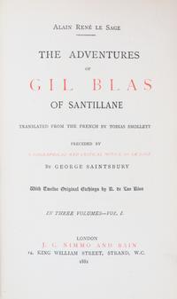 (BAYNTUN) LE SAGE, ALAIN RENE. The Adventures of Gil Blas. London, 1881. 3 vols. Extra-illustrated