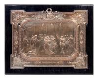 A Pair of English Electrotype Relief Plaques Depicting Shakespearean Scenes by Léonard Morel-Ladeuil (French, 1820-1888)